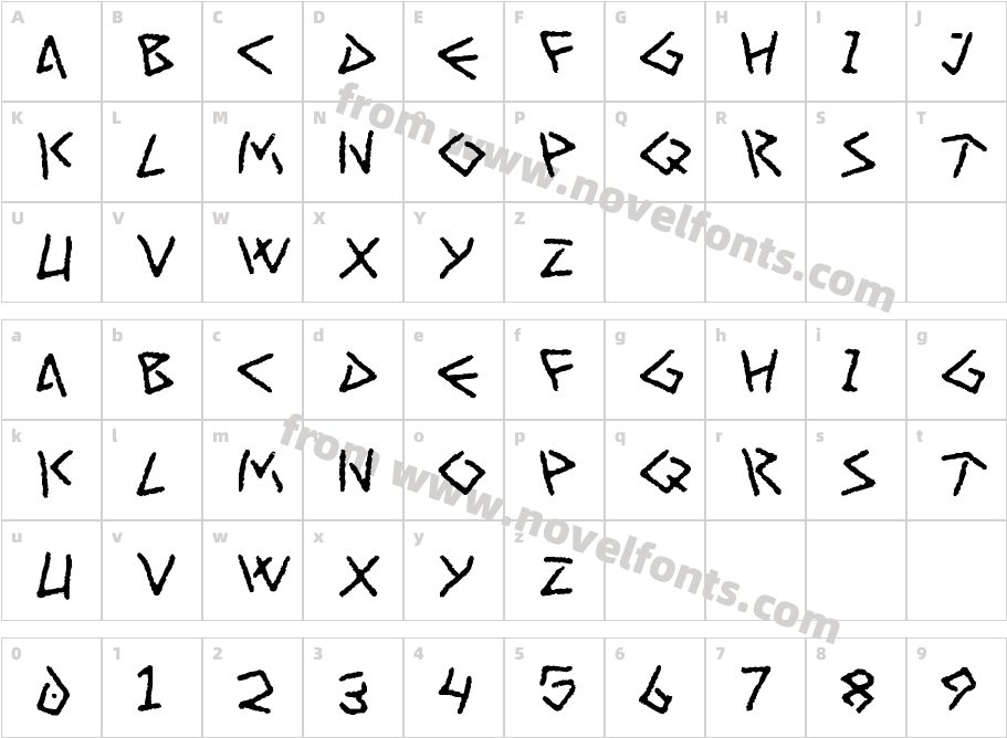 Art GrecoCharacter Map