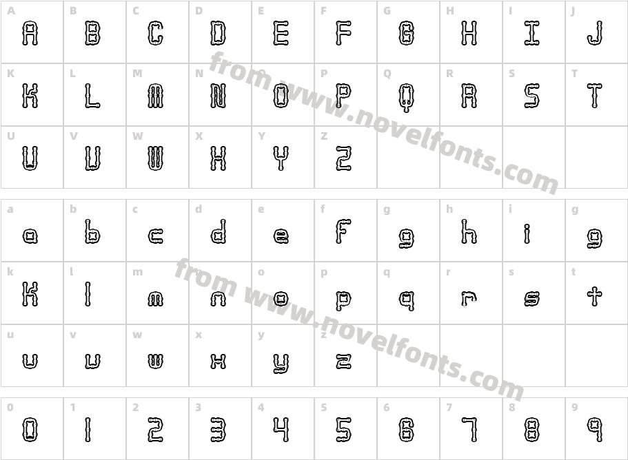 Arthritis (BRK)Character Map