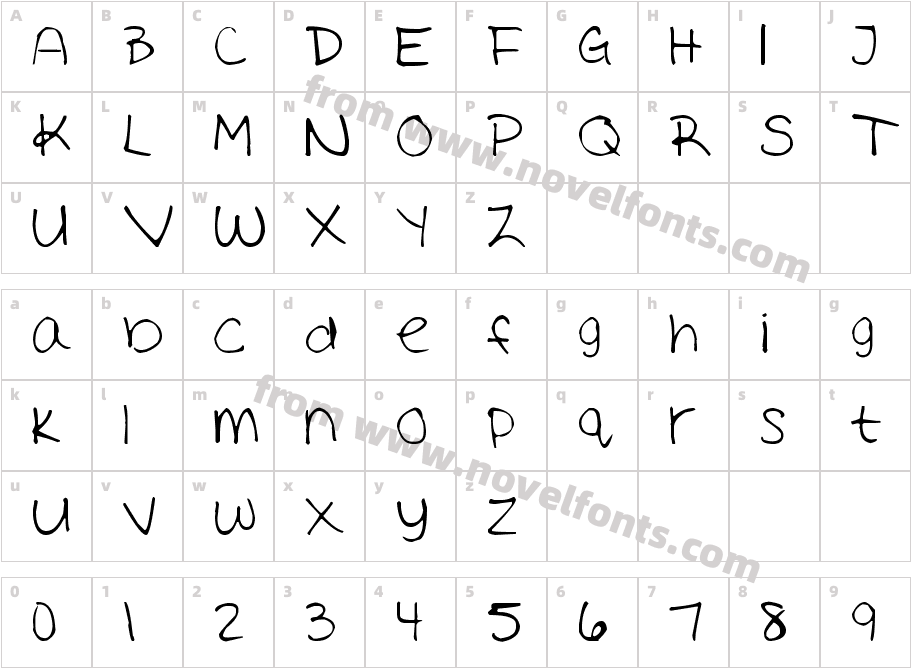 Ashley MarieCharacter Map