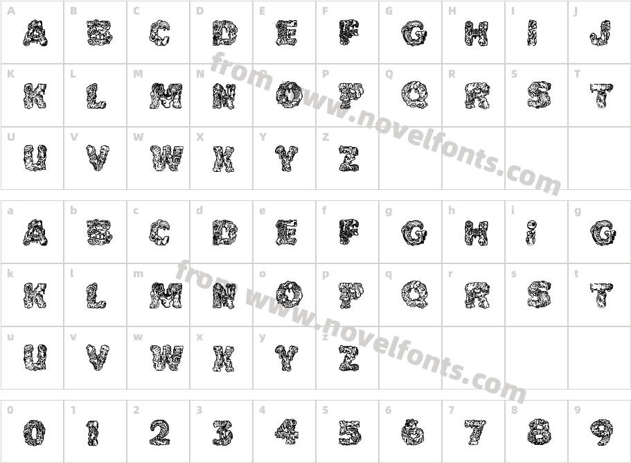 Cake Frosting DecorativeCharacter Map