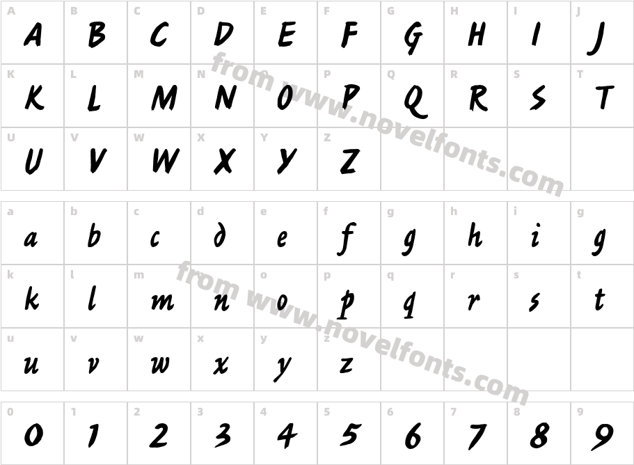 AshleyScriptMTStdCharacter Map