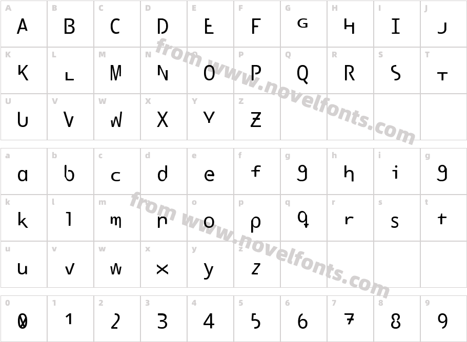 Asimovation RegularCharacter Map