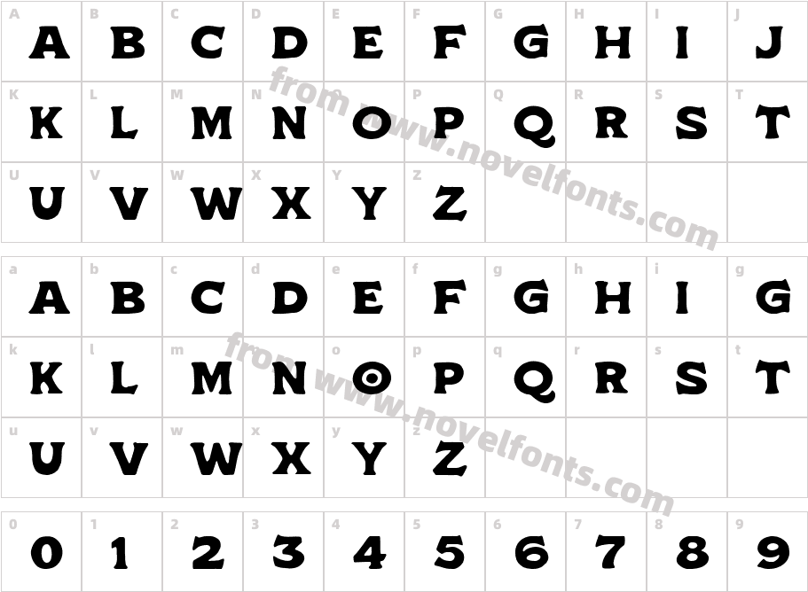 Asper Crown RegularCharacter Map