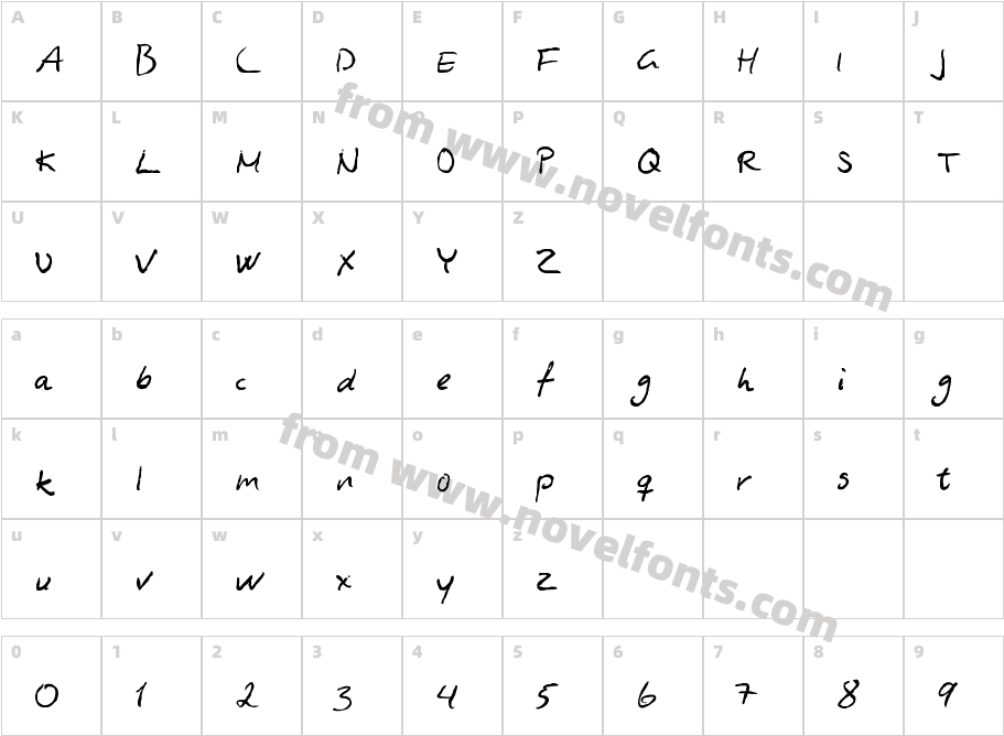 Asphyxiate Asphyxiate RegularCharacter Map