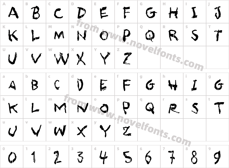 AsqualtCharacter Map