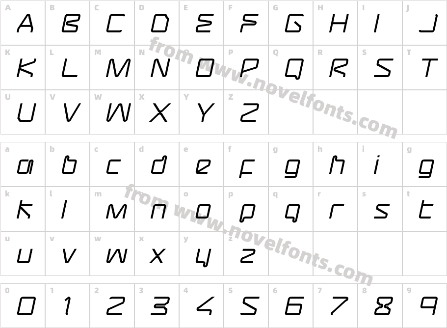 Assembler-ObliqueCharacter Map