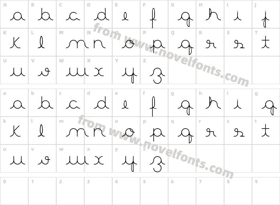 Aster3Character Map