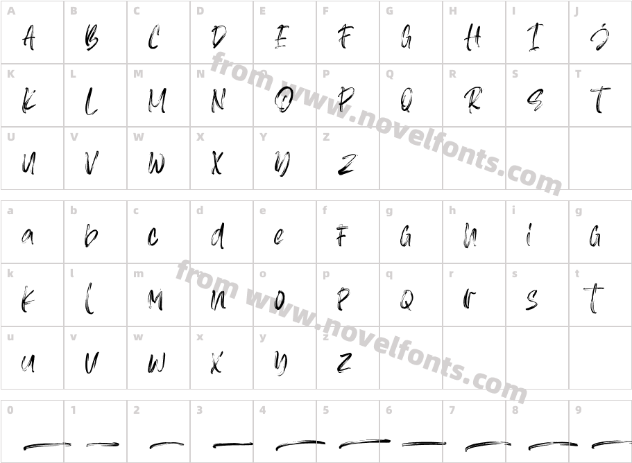 Asteriska-Personal Use RegularCharacter Map