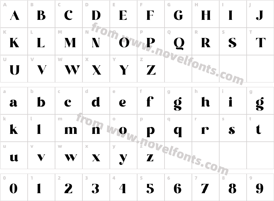 Astila RegularCharacter Map