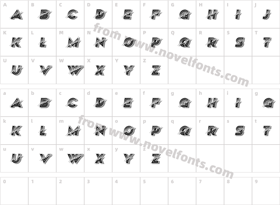 Astonish RegularCharacter Map