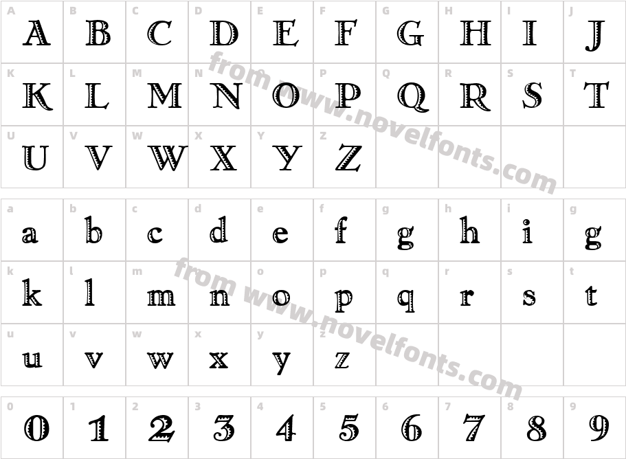 938-CAI978Character Map