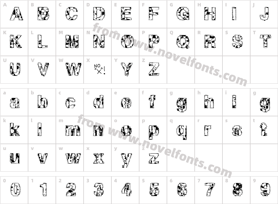 AsylumCharacter Map