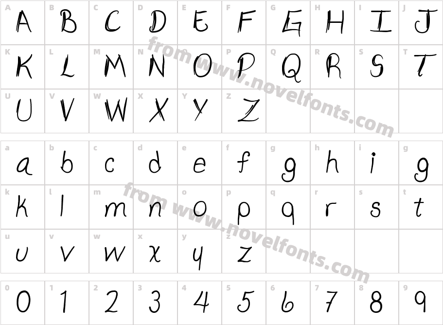 AszamiRegularCharacter Map