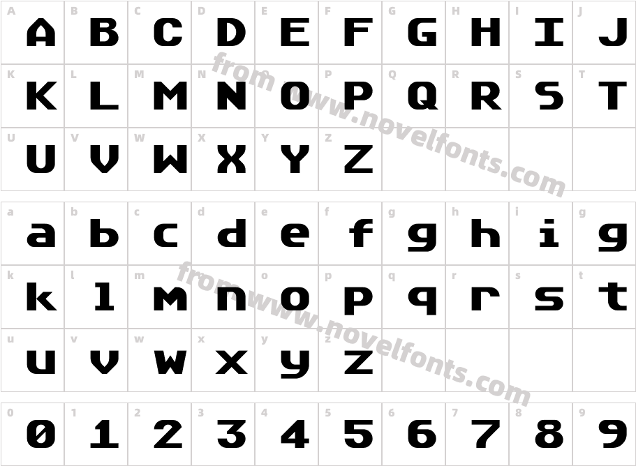 Atari Classic ExtrasmoothCharacter Map