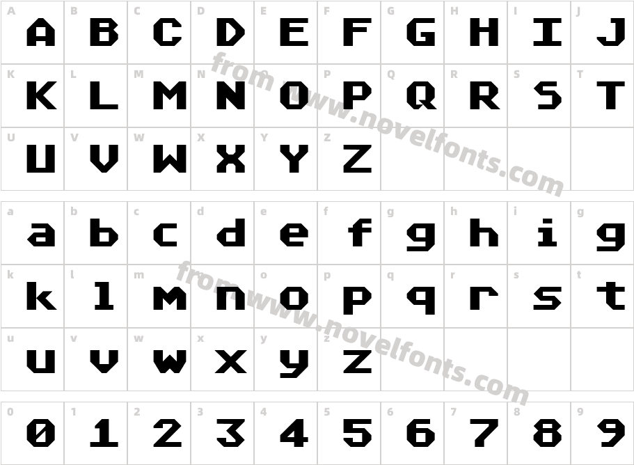 Atari Classic SmoothCharacter Map