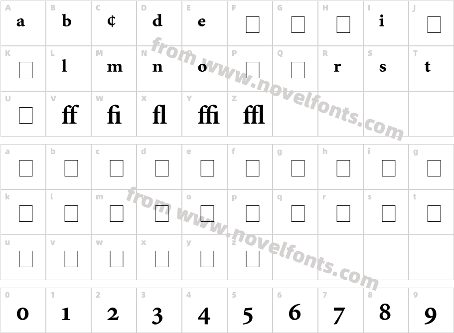 Atlantix Pro Black SSi BoldCharacter Map