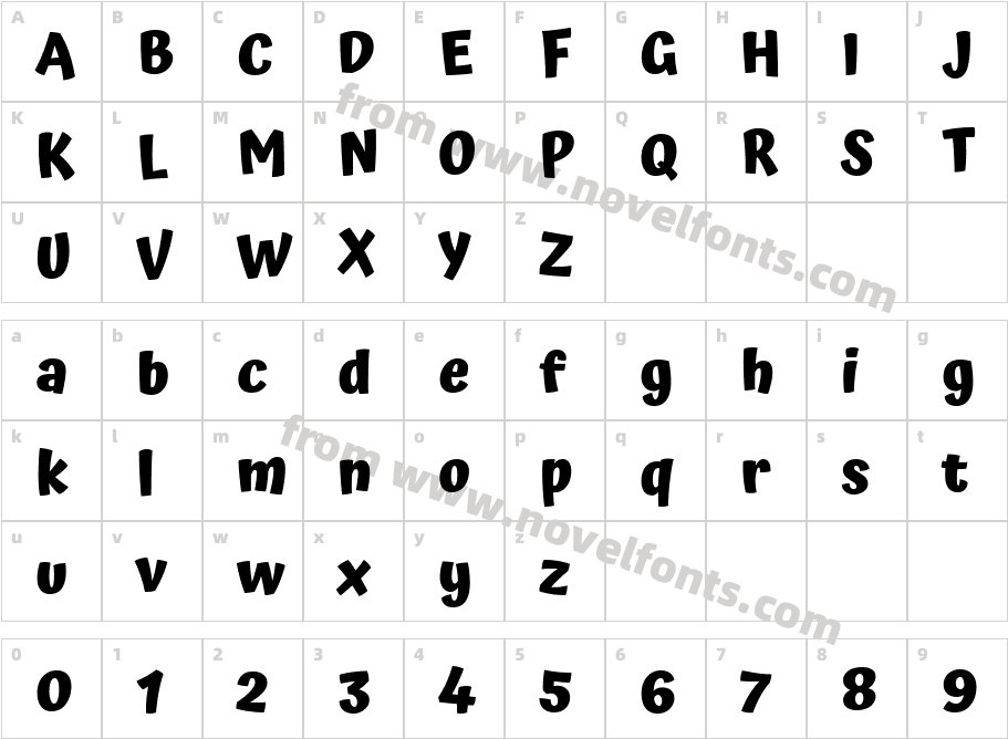 Atma BoldCharacter Map