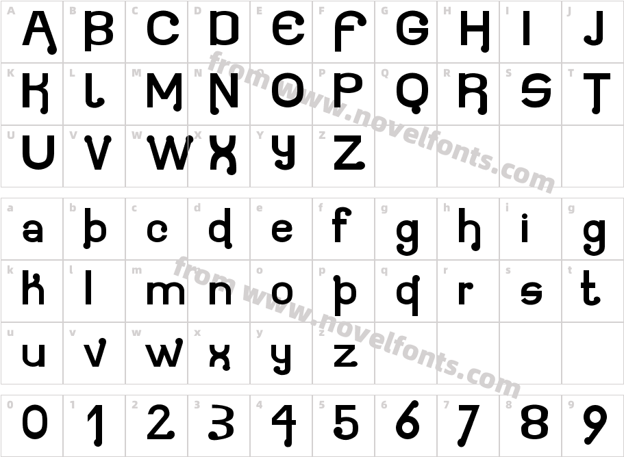 AtomiumCharacter Map