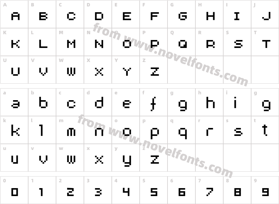 AuX DotBitCCharacter Map