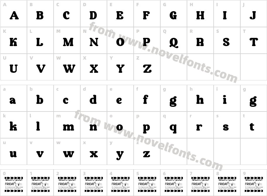 AubergineCharacter Map