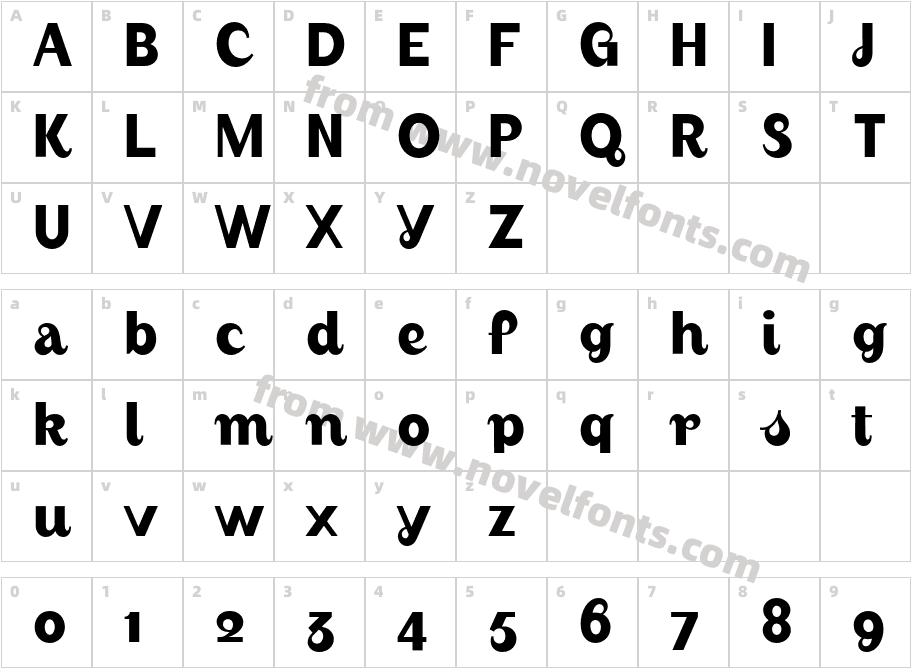 August-MediumCharacter Map