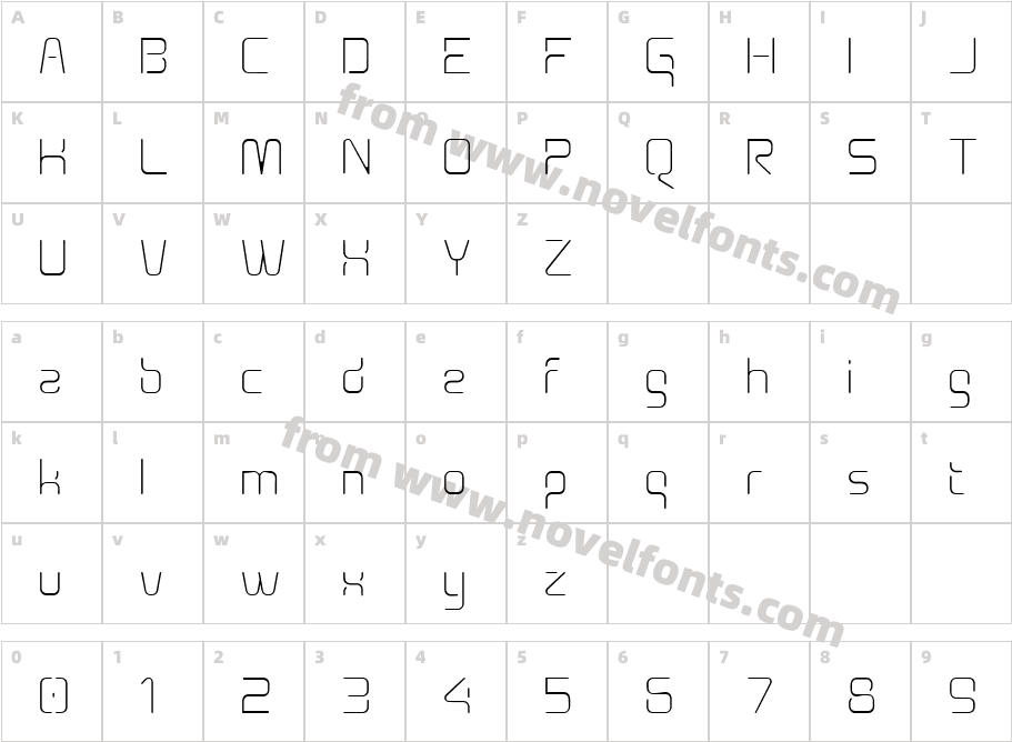 Aunchanted Xspace ThinCharacter Map