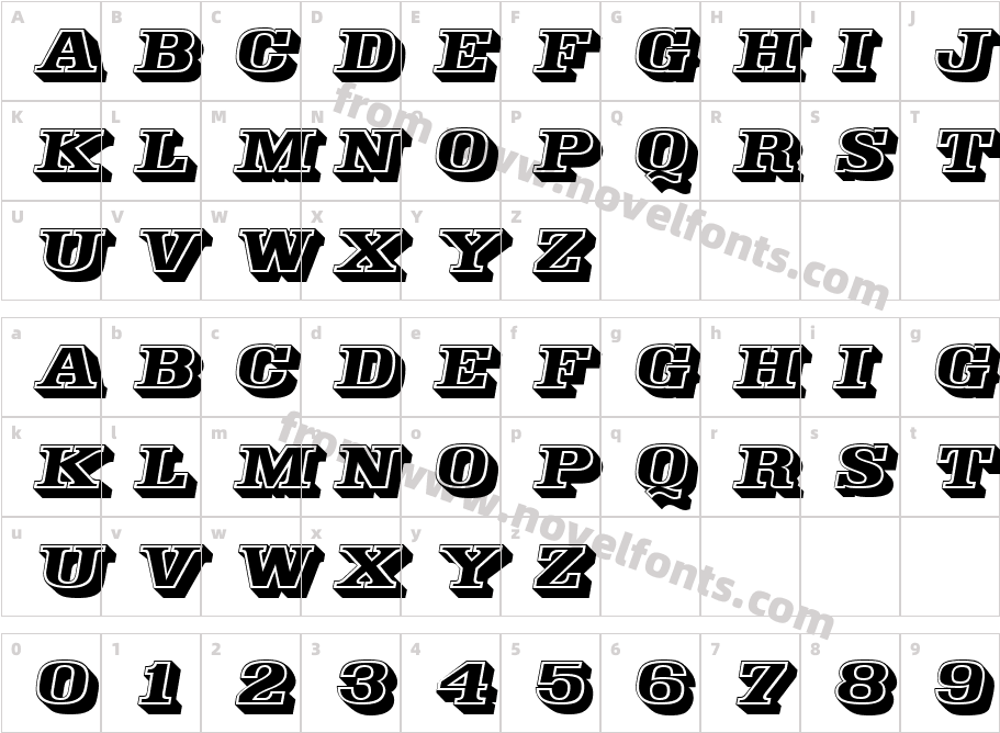 949-CAI978Character Map