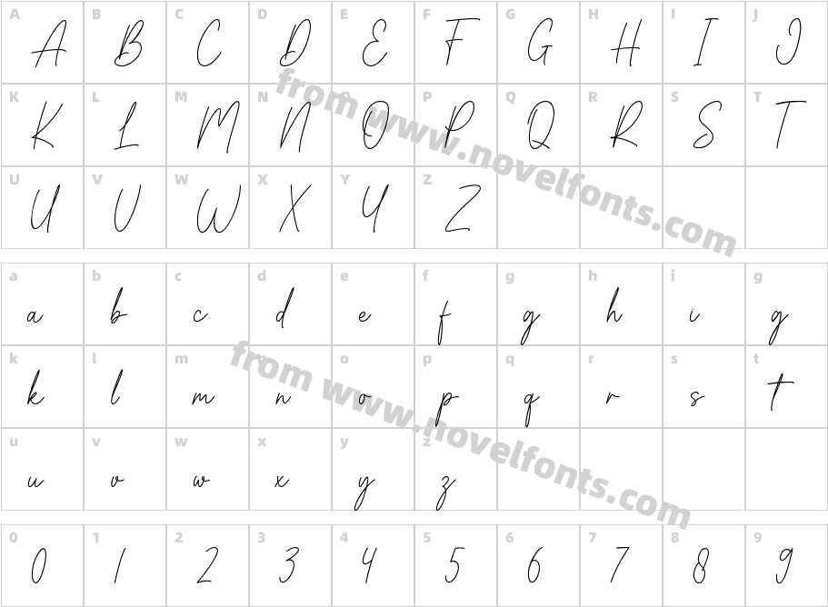 AustineRegularCharacter Map