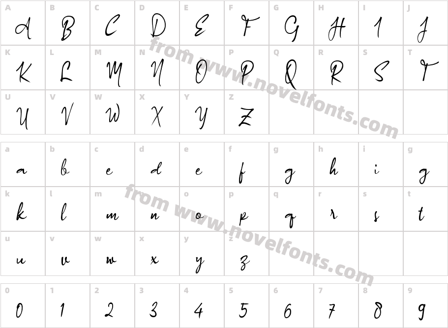 Authorized_SignatureCharacter Map