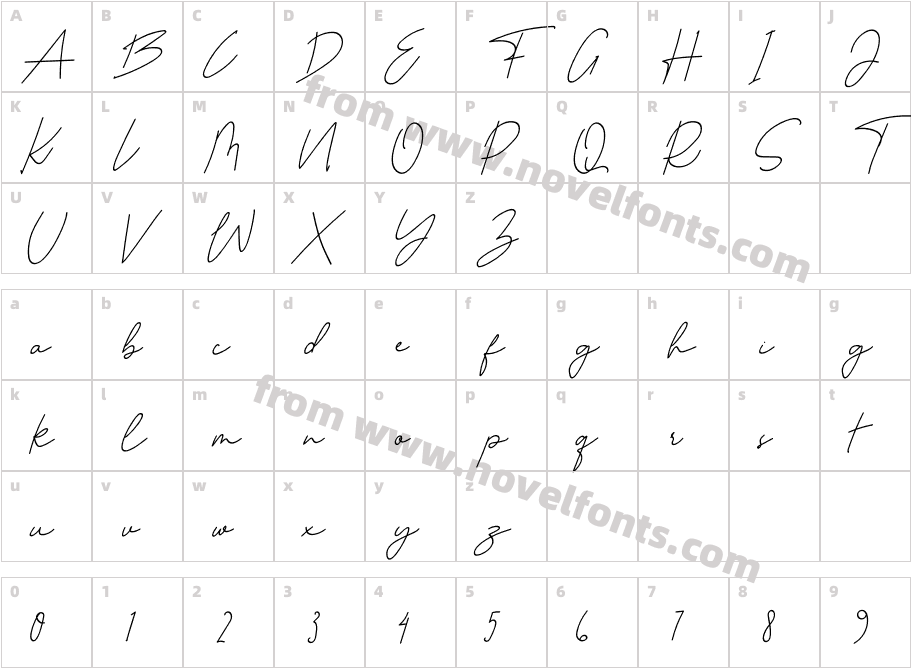 AutobiographyRegularCharacter Map