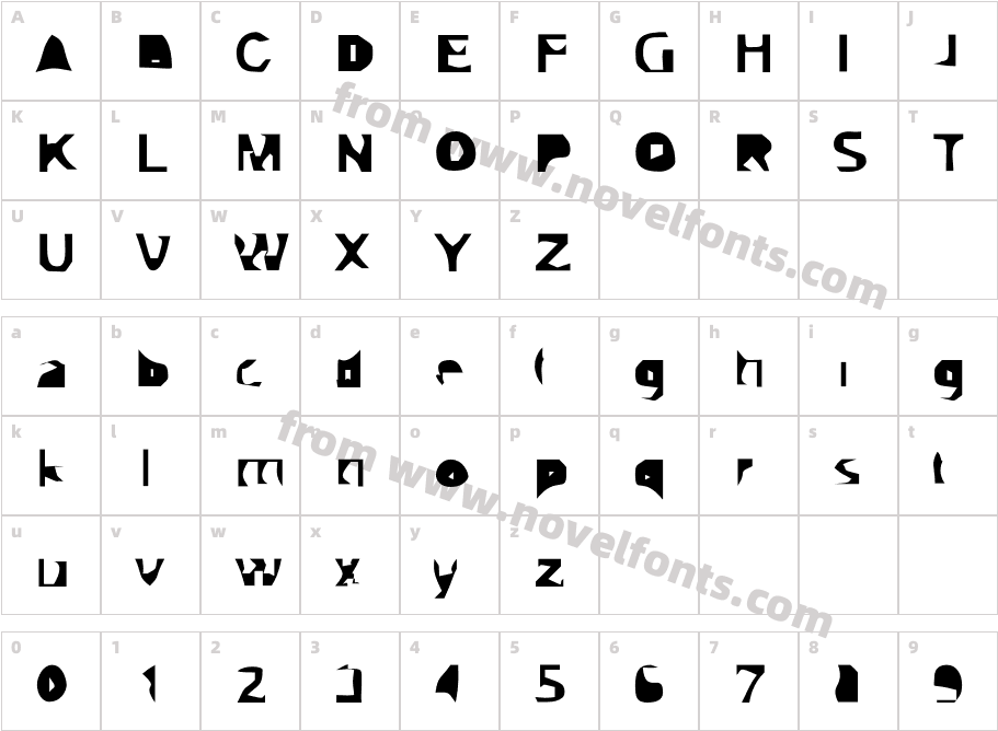 Autotrace-NineCharacter Map