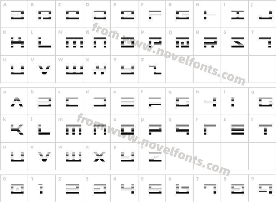 Avenger GradientCharacter Map