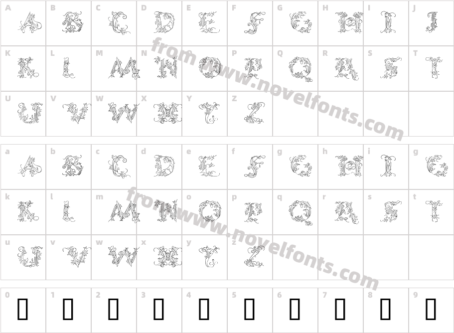 CalliPsoGrafia  RegularCharacter Map