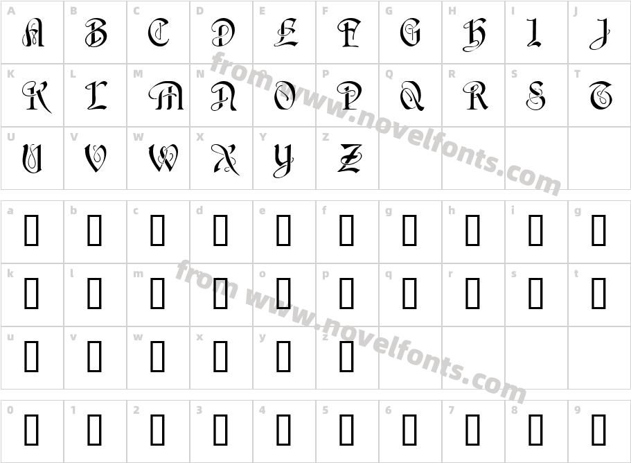 AveroigneCharacter Map