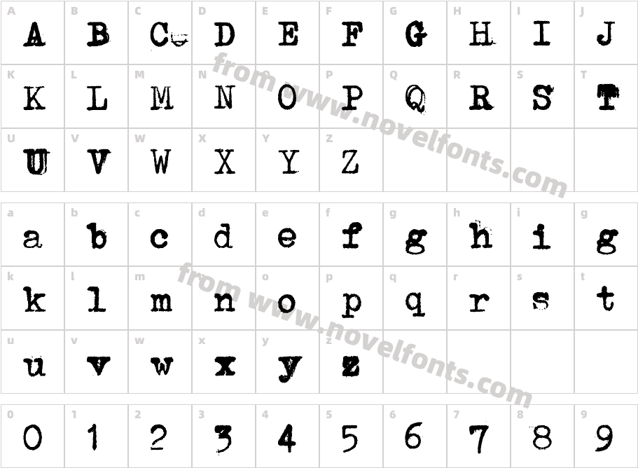 AvojaloinCharacter Map