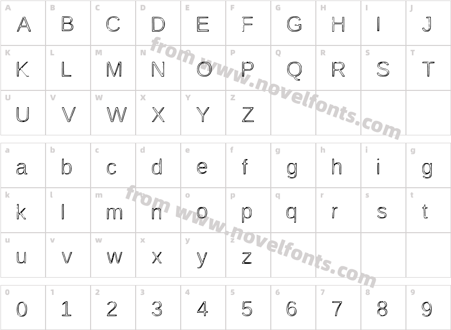 Awesome OutlineCharacter Map