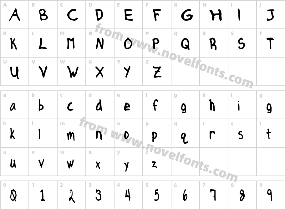 Axe HandCharacter Map