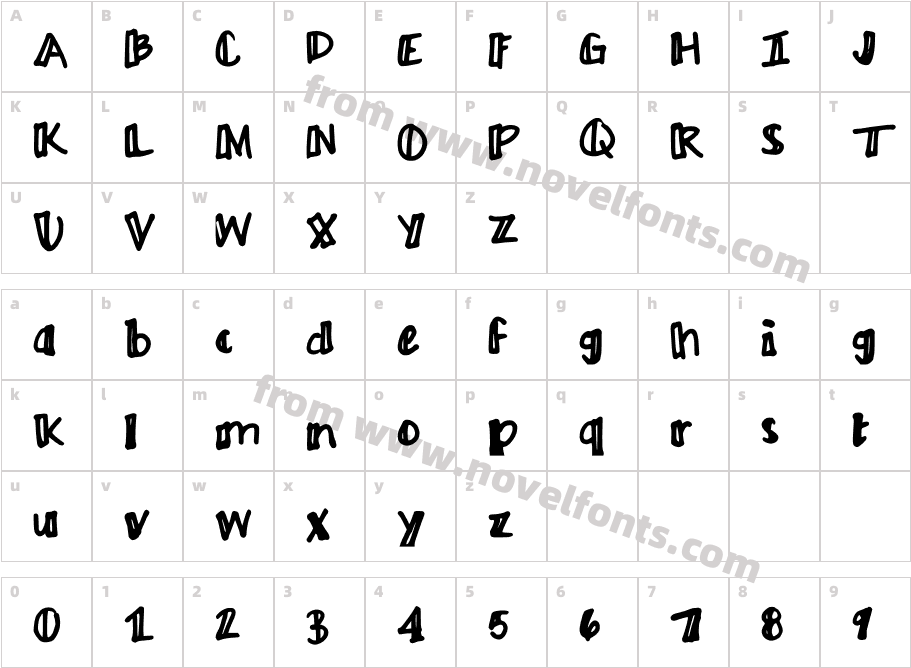 Ayme one-sided outline RegularCharacter Map