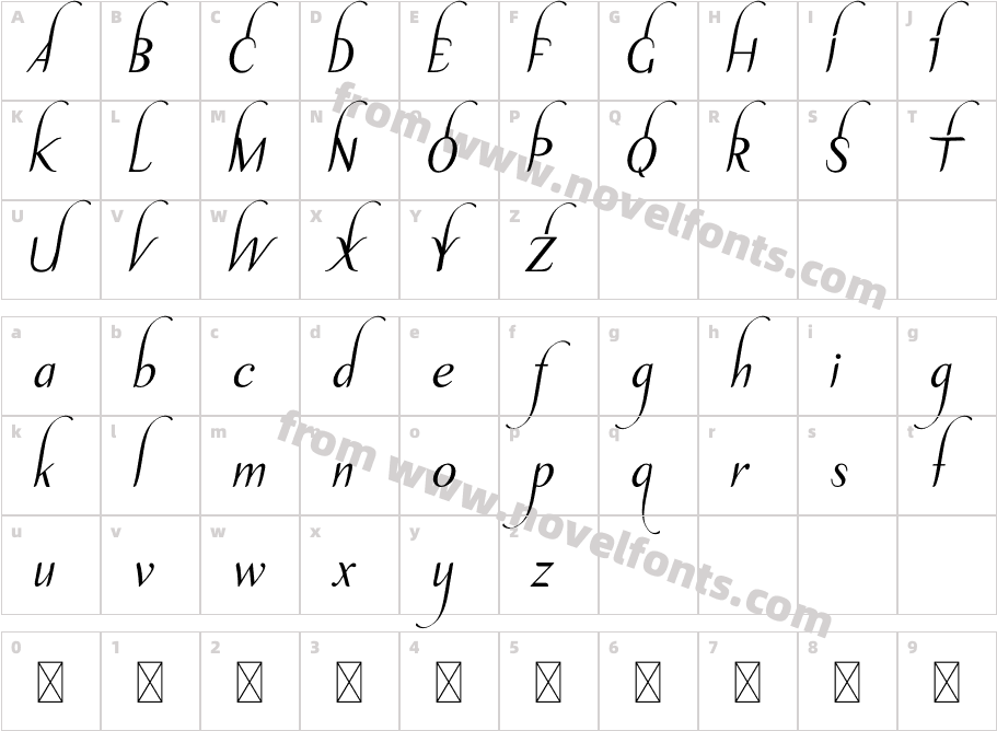 AyuFebilayukuRegularCharacter Map