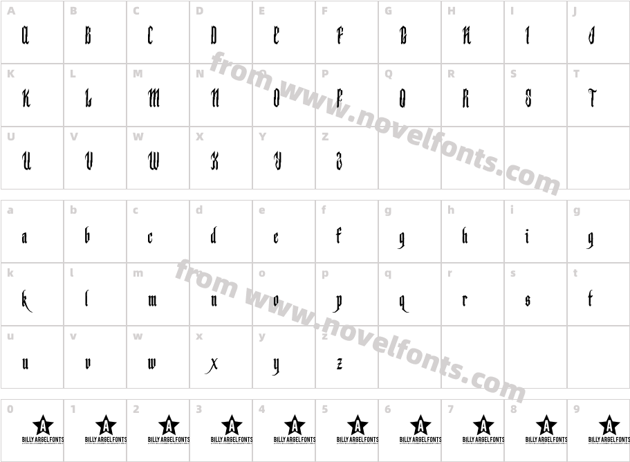 BACKSTABFULLCharacter Map