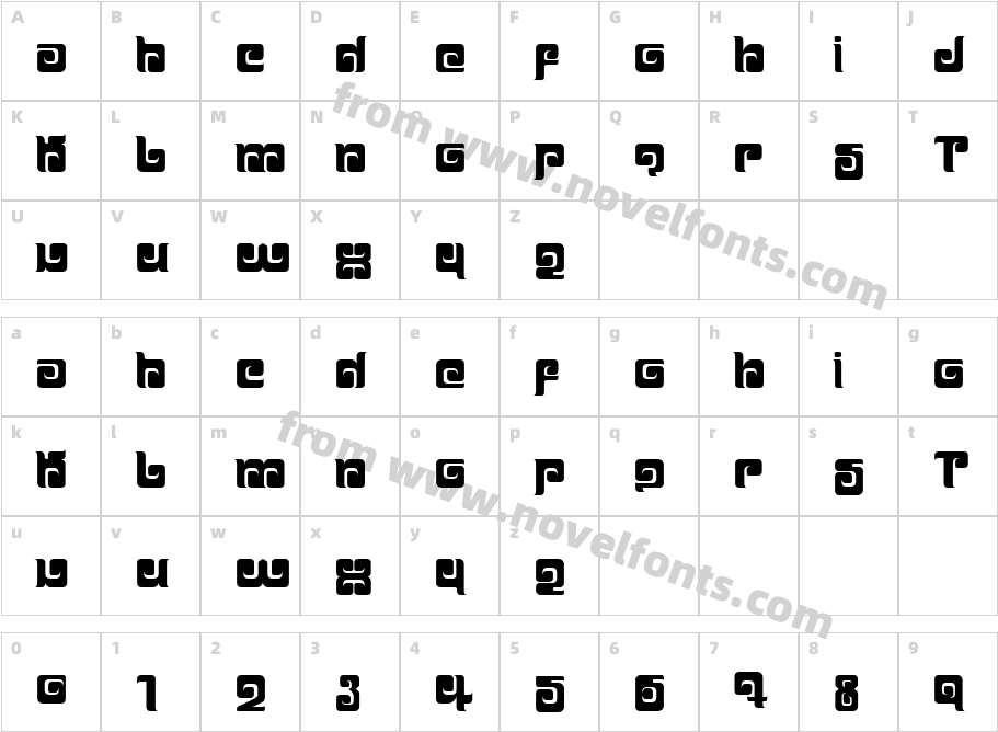 BALLOMCharacter Map