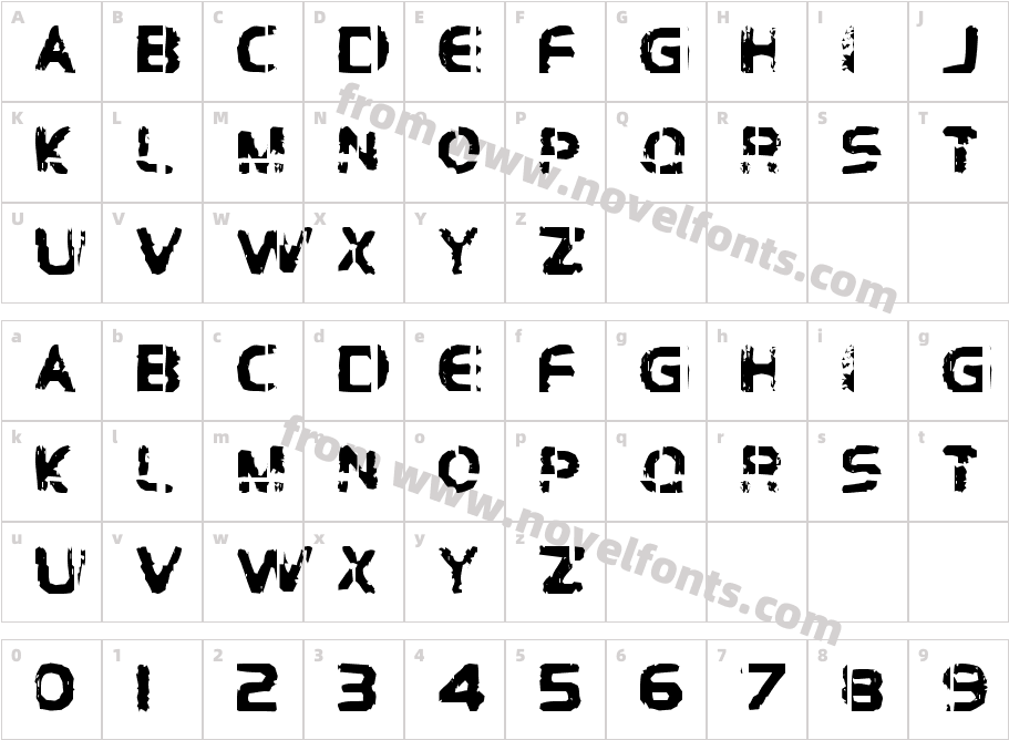 BD BrockelmannCharacter Map