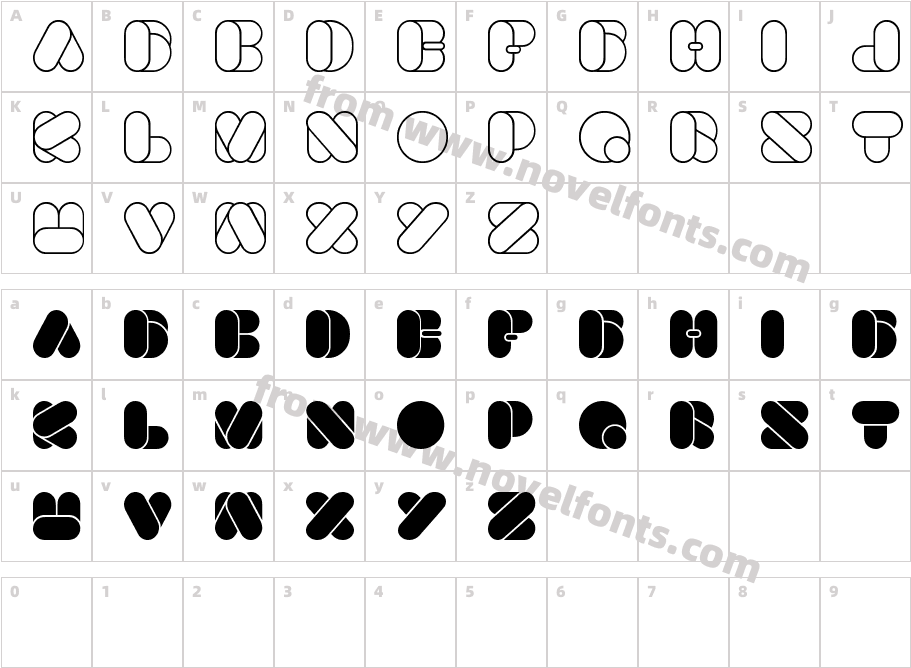 BEAUTIFULCharacter Map