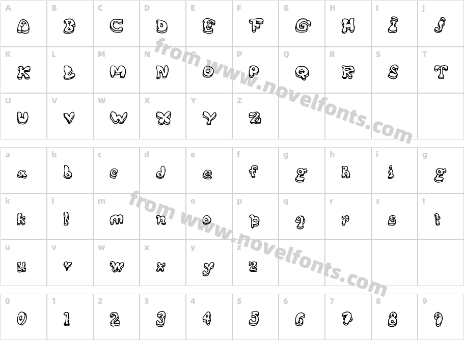 BIG MediumCharacter Map