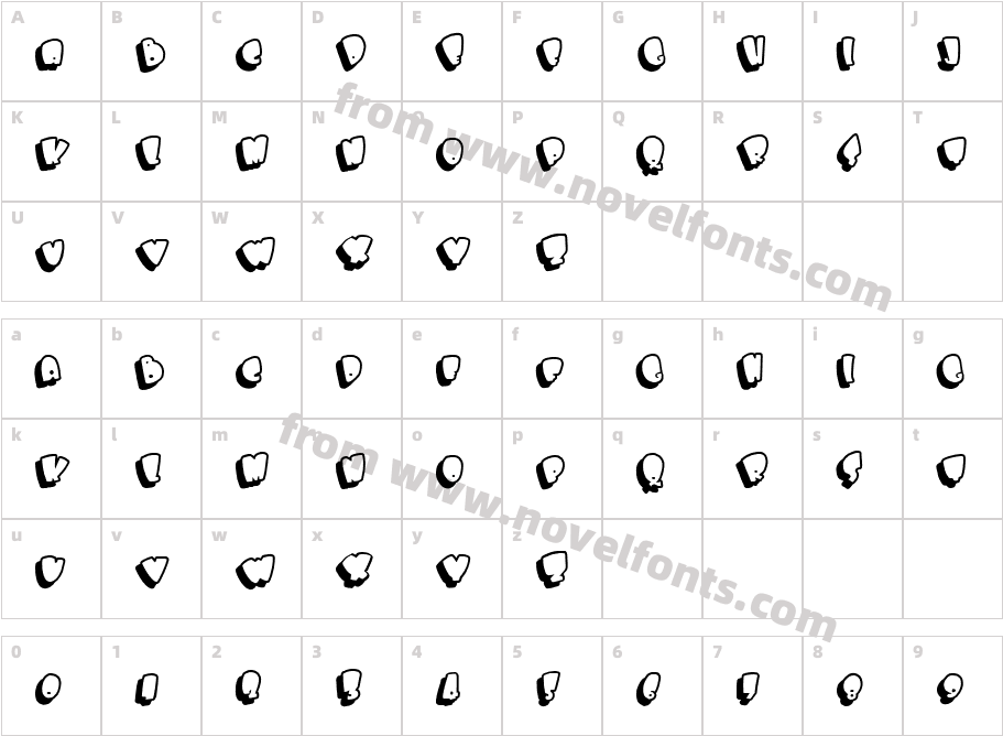 BIGBOBS  BIGCharacter Map