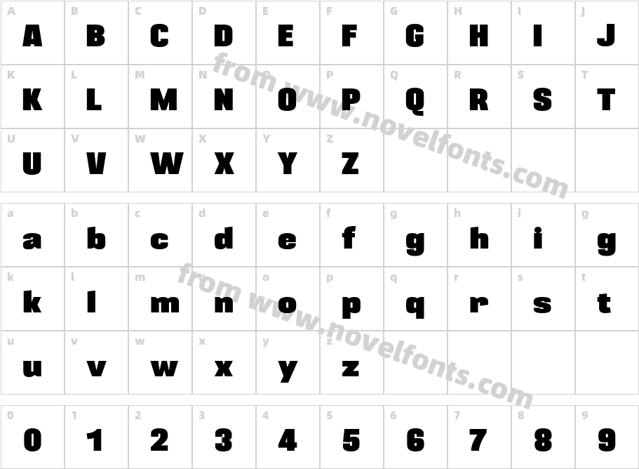 BLACKPLOTANCharacter Map