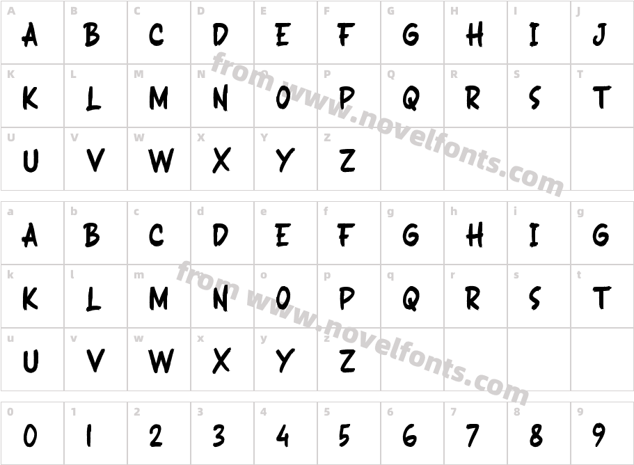 BLASTERCharacter Map