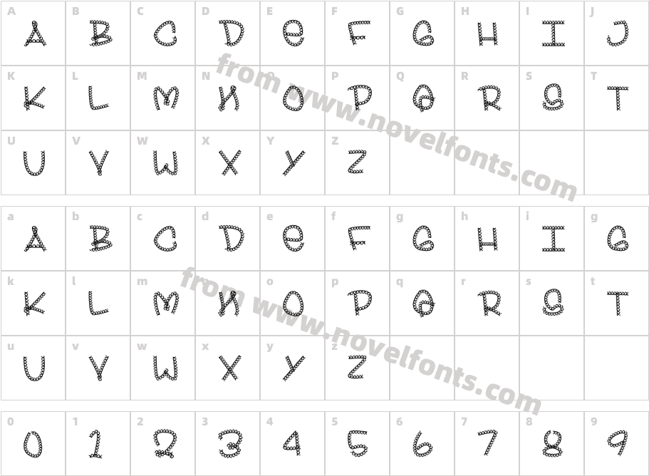 BLINGCharacter Map