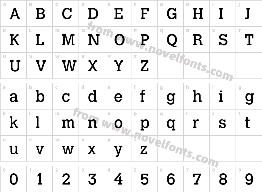 CalvertMTStdCharacter Map