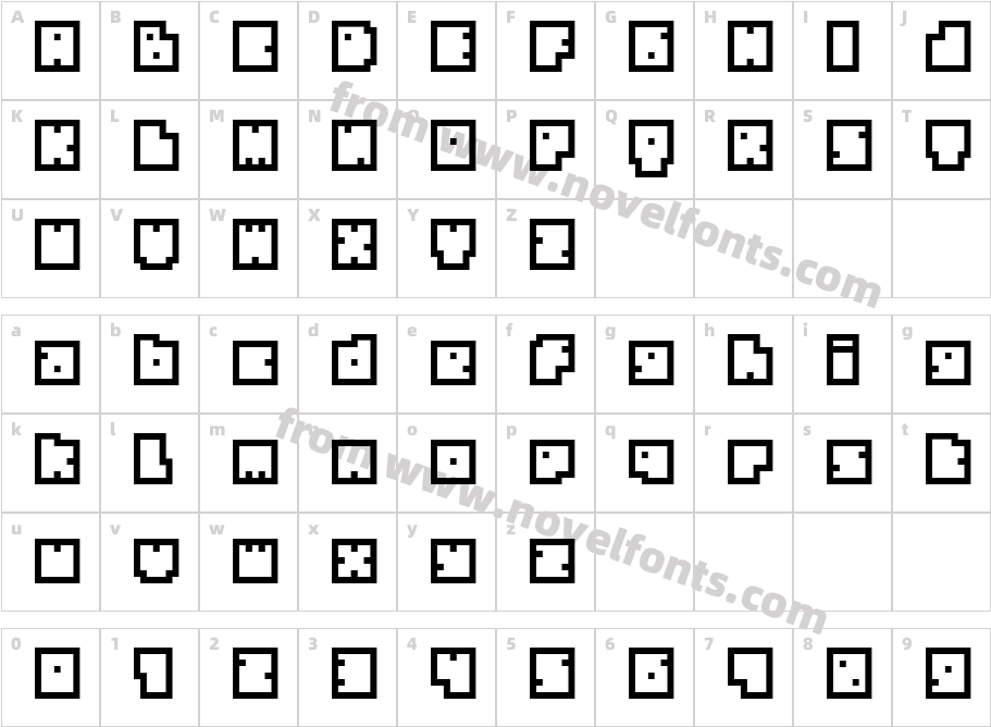 BM biscuit A9Character Map